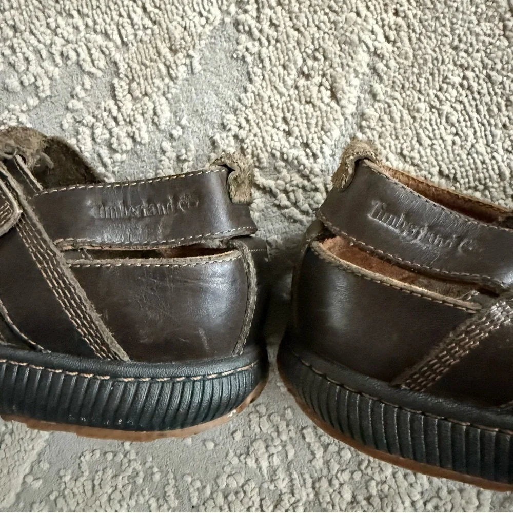 Timberland Holbrook fisherman Brown Leather closed toe sandals shoes vibram 11